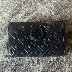 Blue Tory Burch Wristlet Wallet